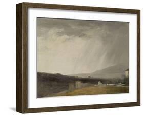 Ciel à la Villa Borghèse : temps de pluie-Pierre Henri de Valenciennes-Framed Giclee Print