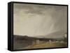 Ciel à la Villa Borghèse : temps de pluie-Pierre Henri de Valenciennes-Framed Stretched Canvas