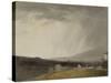 Ciel à la Villa Borghèse : temps de pluie-Pierre Henri de Valenciennes-Stretched Canvas