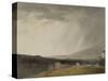 Ciel à la Villa Borghèse : temps de pluie-Pierre Henri de Valenciennes-Stretched Canvas