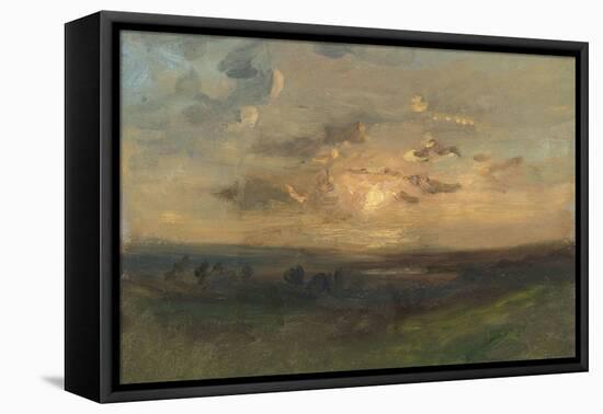 Ciel rose, esquisse-Paul Huet-Framed Stretched Canvas