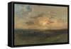 Ciel rose, esquisse-Paul Huet-Framed Stretched Canvas