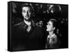 Ciel rouge BLOOD ON THE MOON by Robert Wise with Robert Mitchum and Barbara Bel Geddes, 1948 (b/w p-null-Framed Stretched Canvas