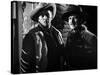 Ciel rouge BLOOD ON THE MOON by Robert Wise with Robert Mitchum and Robert Preston, 1948 (b/w photo-null-Stretched Canvas