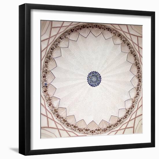 Cieling detail, Humayun's Tomb, Nizamuddin East, New Delhi, India-null-Framed Photographic Print