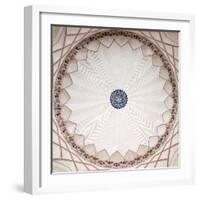 Cieling detail, Humayun's Tomb, Nizamuddin East, New Delhi, India-null-Framed Photographic Print