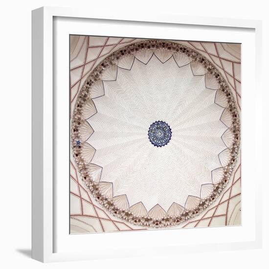 Cieling detail, Humayun's Tomb, Nizamuddin East, New Delhi, India-null-Framed Photographic Print