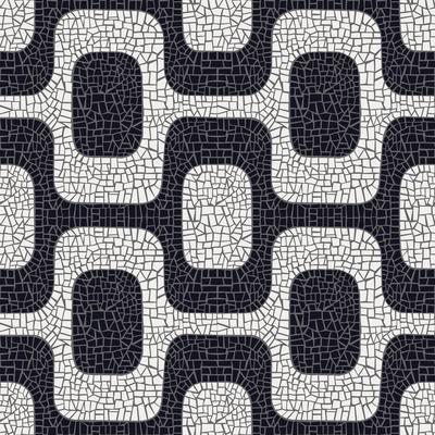 Abstract Black And White Pavement Pattern
