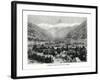 Cier and the Valley of Bagneres-De-Luchon, France, C1879-C Laplante-Framed Giclee Print