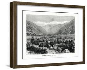 Cier and the Valley of Bagneres-De-Luchon, France, C1879-C Laplante-Framed Giclee Print