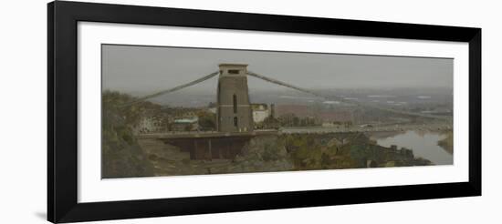 Cifton Suspension Bridge with Workmen, October-Tom Hughes-Framed Giclee Print