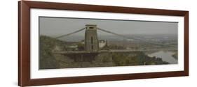 Cifton Suspension Bridge with Workmen, October-Tom Hughes-Framed Giclee Print