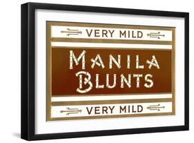 Cigar Box Graphics, Manila Blunts-null-Framed Art Print