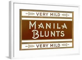 Cigar Box Graphics, Manila Blunts-null-Framed Art Print