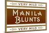 Cigar Box Graphics, Manila Blunts-null-Mounted Art Print