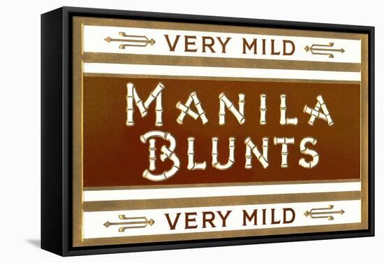 Cigar Box Graphics, Manila Blunts-null-Framed Stretched Canvas