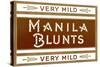 Cigar Box Graphics, Manila Blunts-null-Stretched Canvas