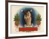 Cigar Box Label with Female Hand Holding a Match-null-Framed Giclee Print