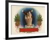 Cigar Box Label with Female Hand Holding a Match-null-Framed Giclee Print