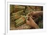 Cigar factory in Myanmar.-Michele Niles-Framed Photographic Print