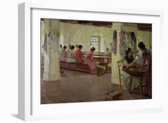 Cigar Makers at Seville-Walter Gay-Framed Giclee Print