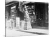 Cigar Store Indian Outside Shop-null-Stretched Canvas