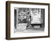 Cigar Store Indian Outside Shops-null-Framed Photographic Print