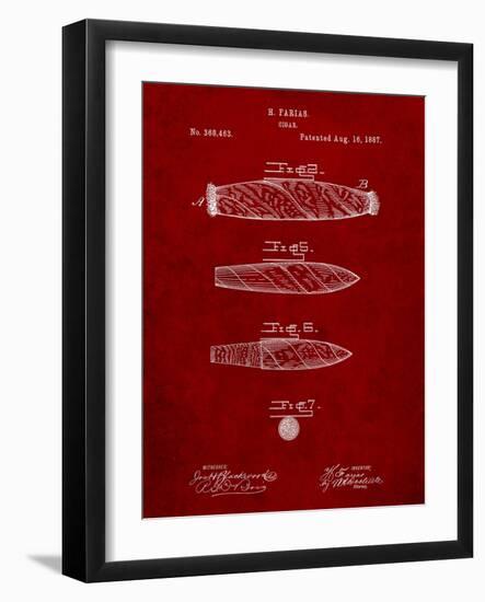 Cigar Tobacco Patent-Cole Borders-Framed Art Print