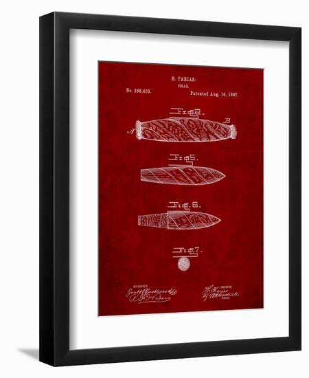 Cigar Tobacco Patent-Cole Borders-Framed Art Print