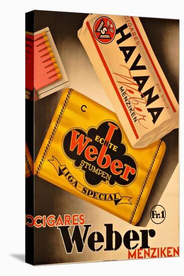 Cigares Weber-null-Stretched Canvas