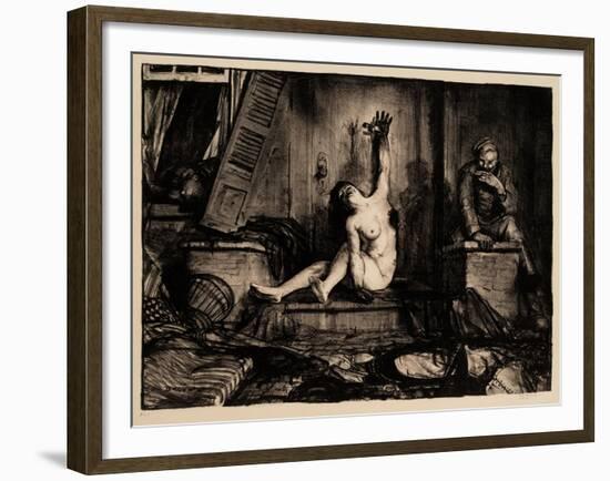 Cigarette, 1918-George Wesley Bellows-Framed Giclee Print