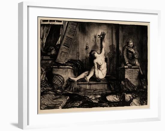 Cigarette, 1918-George Wesley Bellows-Framed Giclee Print