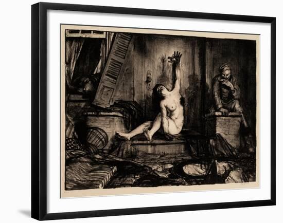 Cigarette, 1918-George Wesley Bellows-Framed Giclee Print