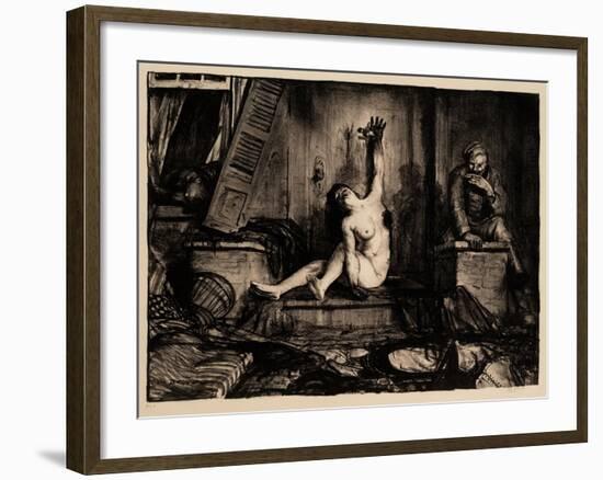 Cigarette, 1918-George Wesley Bellows-Framed Giclee Print