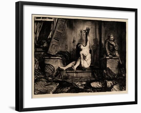 Cigarette, 1918-George Wesley Bellows-Framed Giclee Print