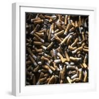 Cigarette Butts-Kevin Curtis-Framed Premium Photographic Print