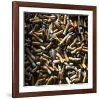 Cigarette Butts-Kevin Curtis-Framed Photographic Print