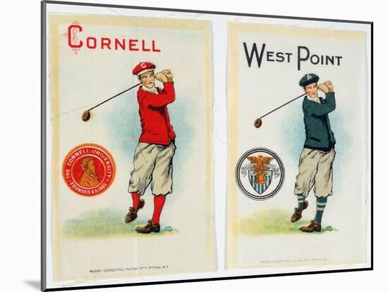 Cigarette cards for Cornell and West Point universities, American, c1900-Unknown-Mounted Giclee Print