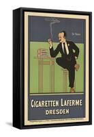 Cigaretten Laferme, Dresden, c.1897-Fritz Rehm-Framed Stretched Canvas