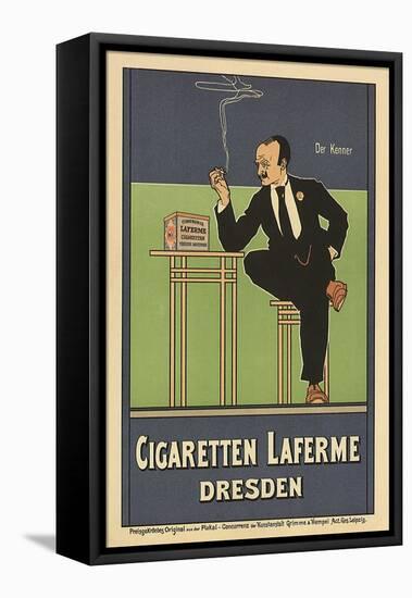 Cigaretten Laferme, Dresden, c.1897-Fritz Rehm-Framed Stretched Canvas