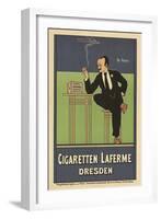 Cigaretten Laferme, Dresden, c.1897-Fritz Rehm-Framed Giclee Print