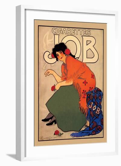 Cigarettes Job-Alphonse Mucha-Framed Art Print