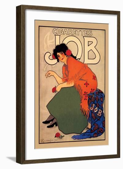 Cigarettes Job-Alphonse Mucha-Framed Art Print