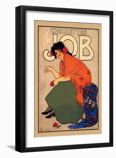 Cigarettes Job-Alphonse Mucha-Framed Art Print