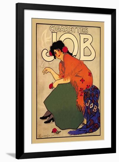 Cigarettes Job-Alphonse Mucha-Framed Art Print