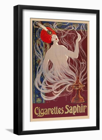 Cigarettes Saphir-null-Framed Giclee Print