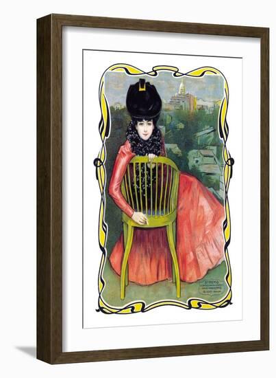 Cigarillos Paris-Ramon Casas-Framed Art Print