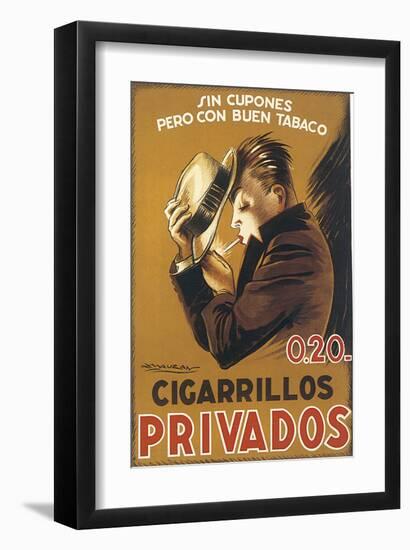 Cigarillos Privados-Achille Luciano Mauzan-Framed Art Print