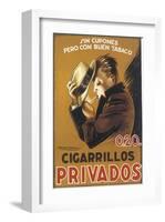 Cigarillos Privados-Achille Luciano Mauzan-Framed Art Print