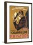 Cigarillos Privados-Achille Luciano Mauzan-Framed Art Print